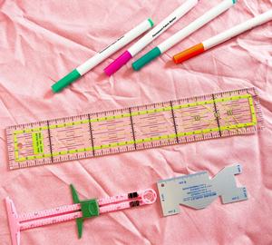 ไม้บรรทัดเย็บผ้าแบบใสกันลื่น ขนาด 30x5 ซม. สำหรับงาน DIY - Product Image 4