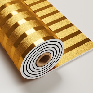 Adesivi Murali Ondulati Autoadesivi CHOOWIN, PVC Effetto <span class=keywords><strong>Specchio</strong></span> Oro e Nero a Strisce per Decorazione di Tutta la Casa, Camera da Letto e Soggiorno - Product Image 5