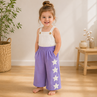 Pantalon décontracté unisexe pour tout-petits, tendance été, avec broderie personnalisée, coupe large, en coton, pour l'extérieur, vente en gros