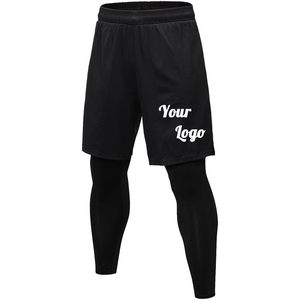 2025 personnalisé 2-en-1 hommes Shorts de course basket-ball collants actifs XS 5 pouces entrejambe élastique taille fermeture haute rue Logo - Product Image 3
