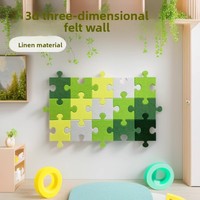 Panneau acoustique insonorisant en feutre polyester haute densité, panneau d'affichage mural, tableau d'affichage avec installation par colle