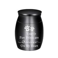 Vase commémoratif en acier inoxydable étanche et scellé 40*30mm, pot personnalisé gravé pour nom, fourrure ou cheveux, récipient commémoratif