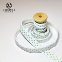 Bande élastique en nylon avec motif à pois argentés, bande élastique jacquard personnalisée pour bretelles de soutien-gorge, accessoires vestimentaires, projets de bricolage