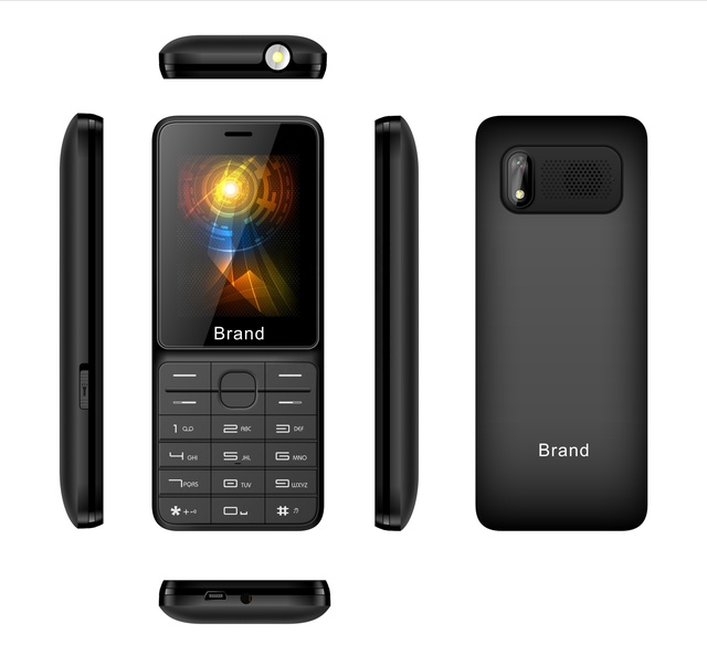 Factory OEM ODM 3G Mobile Phone 2.4 Inch Dual Sim Cards Big Battery bar Keypad Cellphone B2408 WCDMA 3G Feature Phone