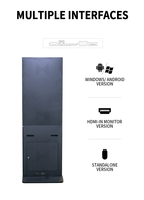 Affichage numérique de style tendance pour intérieur, vertical, pour magasin, Android, publicité personnalisée, écran LCD, kiosque tactile, sol intelligent, pour commerce de détail, aéroport