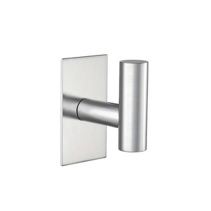 Modern No Drill Stainless Steel Towel Hooks Bathroom <b>Coat</b> Rack <b>Robe</b> Hanger Wall Mount Hook Set 1-3 Hooks - Product Image 3