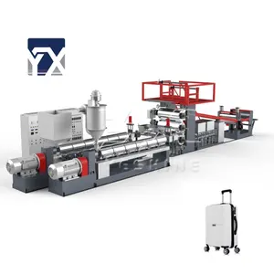 YESHINE ABS PC 1 2 3 layers sheet packaging roll extruder manufacturing machine luggage making production line