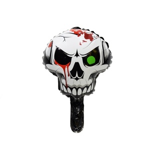 Palloncini in Foil Mini Portatili a Tema Halloween: Teschio, Fantasma, Occhio, Mano Insanguinata per Feste di Halloween e Oggetti di Scena Fotografici per Bambini - Product Image 2