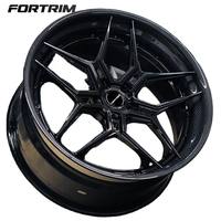Roues en fibre de carbone chromées concaves forgées FORTRIM 5x114.3 5x112 5x130 19 20 21 22 24 26 pouces pour Audi A3 S6 A3 bmw F10 E90