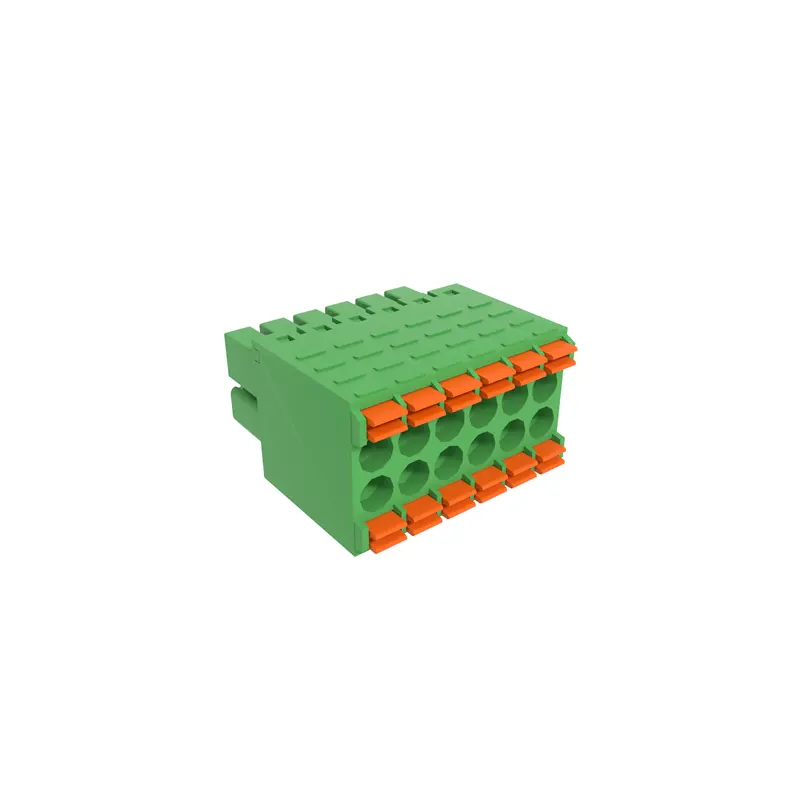Derks YC130-350-2-NP doppelter PCB-Federklemme-Block PCB-Schneckenklemme-Blöcke Drahtklemme-Block für PCB Stecker 3,5 mm Steigung
