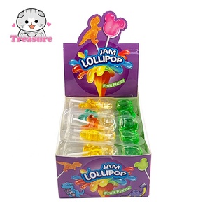 Bâtonnets à mâcher de haute qualité et délicieux avec sauce à tremper, confiture, sucettes gélifiées de dessin animé de dinosaure - Product Image 4