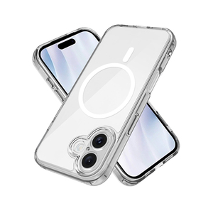 <span class=keywords><strong>Coque</strong></span> de téléphone magnétique transparente robuste OEM d'usine pour 17 Pro 17 Air 16e 16 15 14 13 <span class=keywords><strong>12</strong></span> 11 Pro, compatible <span class=keywords><strong>chargeur</strong></span> sans fil - Product Image 1