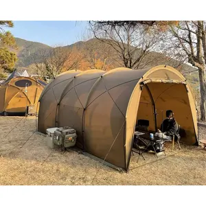 Oem 제조 패밀리 텐트 캠핑 판매 야외 튜브 쉼터 돔 비치 클라이밍 텐트 확장 형태 새로운 터널 텐트