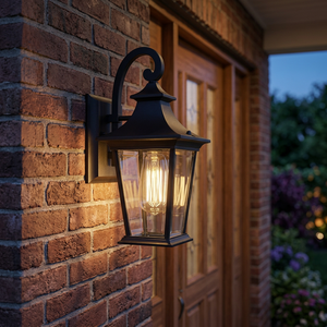 Inno Casa DF-005 E26/E27 Lamp Holder 110V-240V Black Powder Coating Outdoor Wall Lamp IP44 100W Max Incandescent Bulbs - Product Image 3