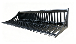 Bêche à galets à structure griddée pour chargeur frontal de tracteur et excavatrice robuste, avec attache Euro - Product Image 2