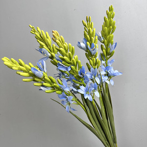 Vente en gros de fleurs de luxe pour mariage, fleurs en soie de latex au toucher réel, <span class=keywords><strong>freesia</strong></span> artificiel à longue tige pour la décoration de centre commercial d'hôtel - Product Image 3