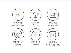 Offre spéciale <span class=keywords><strong>Friteuse</strong></span> <span class=keywords><strong>professionnelle</strong></span> sans huile de qualité alimentaire <span class=keywords><strong>8</strong></span> <span class=keywords><strong>litres</strong></span> Meilleure grande <span class=keywords><strong>friteuse</strong></span> à air Friteuses électriques - Product Image 5