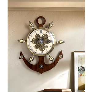 Orologio <span class=keywords><strong>da</strong></span> <span class=keywords><strong>Parete</strong></span> 2025 Armens Design Originale Stile Retrò Analogico al Quarzo Materiale Metallico Industriale con Batteria AA - Product Image 3