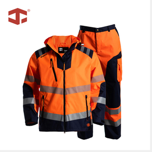 Veste thermique imperméable respirante à capuche amovible de classe 3 à haute visibilité pour hommes JIADE en polyester pour la récupération routière et les situations d'urgence - Product Image 2