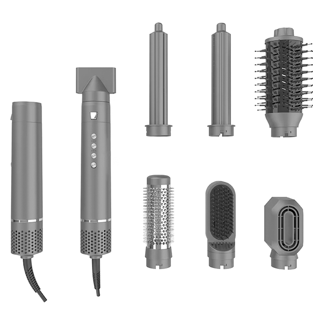 7 in 1 Hair Styler 110000rpm Portable Foldable Hair Dryer Brush Salon Professional Hot Air Brush Hair Curler Set