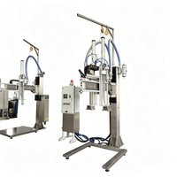 Machine de remplissage semi-automatique pour fûts IBC, adaptée aux solutions d'AdBlue, d'hypochlorite de sodium, aux solvants au chlore liquides ou aux produits visqueux.