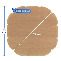 Tapis de cuisson réutilisable en fibre de verre PTFE pour four, grill et friteuse à air, écologique, taille personnalisable