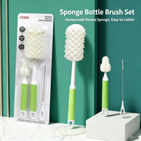 Éponge douce multi-usages pour le nettoyage des tasses, des biberons, des accessoires pour tétines, brosse pour biberon