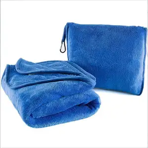 Airplane blanket with soft bag pillowcase Travel Essentials for Flight travel blanket Plane Car Traveling Gift Accessories