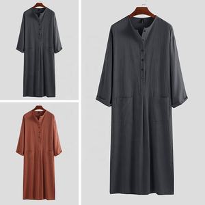 Pakaian Tradisional Muslim, Gaun Muslim, Gaun Afrika, Baju Henley, Baju Arab Saudi Jubba Thobe Arab Turki - Product Image 6