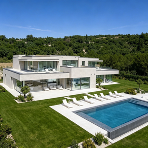 Villas préfabriquées, maisons miniatures personnalisées, maisons portables internationales, panneaux MGO, panneaux <span class=keywords><strong>OSB</strong></span>, villa de luxe à structure en acier lourd - Product Image 3