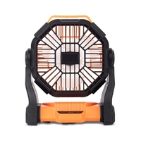 Ventilateur portable rechargeable USB 6 pouces avec fonction de banque d'alimentation et vitesse réglable pour le camping