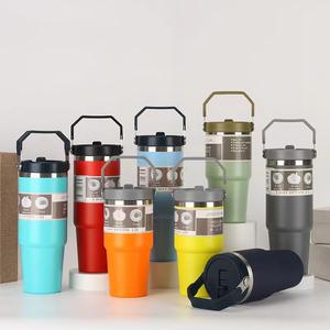 Pajitas de Plástico Reutilizables Ecológicas de Color Personalizable para Vasos de 30 oz - Product Image 2