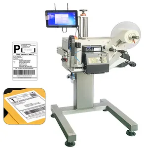 YM210P Plane Sticker Surface Top Side Pouch express bag automatic barcode printing labeling machine
