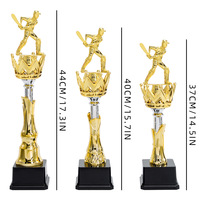 Trofeos Deportivos Vefit Personalizados de Fábrica China, Chapados en Oro HD, Grabados en Metal con Forma de Corona, Impresión Duradera de Logotipos, Estilo Antiguo