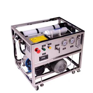 Dessalinisateur d'eau de mer pour bateau, équipement en acier inoxydable 304/316, système RO, purification de l'eau, petite taille, mobile - Product Image 1