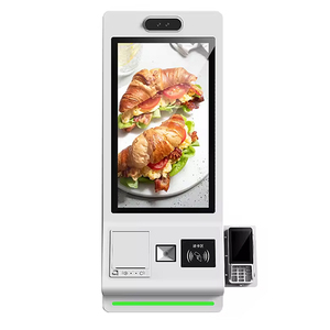 Nhà hàng thức ăn nhanh tự đặt hàng kiosk màn hình cảm ứng máy quét QR Máy in nhiệt 23.6 inch tầng thường vụ thanh toán thiết bị đầu cuối - Product Image 1