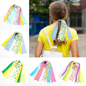 Cinta para el pelo <span class=keywords><strong>de</strong></span> alta calidad con diseño <span class=keywords><strong>de</strong></span> <span class=keywords><strong>unicornio</strong></span> irlandés y lazo para niñas - Product Image 1