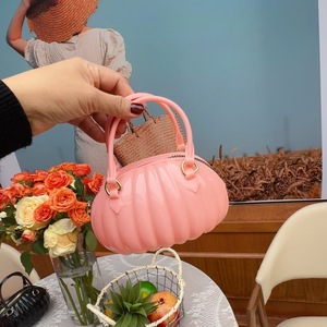 Yeni Kadın Çantası Taşınabilir Çapraz Askılı PVC Çanta Küçük Balkabağı Çantası Moda Küçük - Product Image 6