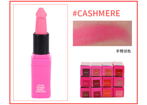 KH01B Nightclub Moist urizing Velvet Matte Bio Wasserdichter Pilz Roter Lippenstift Zoll Sex Custom Makeup Netter Lippenstift Maker - Product Image 3