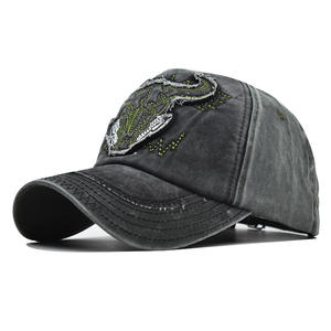 <span class=keywords><strong>Gorra</strong></span> de Béisbol Retro de Vaquero con Bordado de Cabeza de Toro, Estilo Urbano, Lavada, de Alta Calidad, Nueva de <span class=keywords><strong>2021</strong></span> - Product Image 6