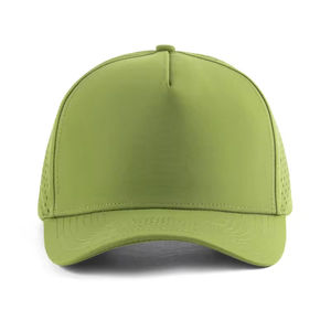 Blank Custom Logo 5 Panel Water Proof Resistant Laser Cut Hole Perforated Performance Golf <b>Hats</b> Baseball Caps - Product Image 6