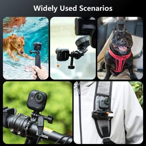 Amazear 360 °   Soporte Magnético Giratorio para Cámara Insta360 GO Ultra, Base Metálica de Liberación Rápida, Tornillo Estándar de 1/4\" para una Fijación Estable - Product Image 3