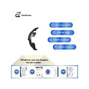 مكون بلاستيكي أسود مصنوع بتقنية التشكيل بالتفريغ لواقي الطين في المركبات بتصميم هيكل منحني - Product Image 1