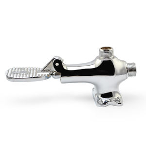 Moderne Enkelgat Messing Medische Kraan Voetbediende Touchless Bassin Kranen Met Pedaal Enkelvoudige Handgreep Kraan Ontwerp - Product Image 5