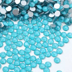 批发高品质摩卡玻璃平背水钻闪光银色石头非修补程序DIY指甲艺术装饰 - Product Image 6