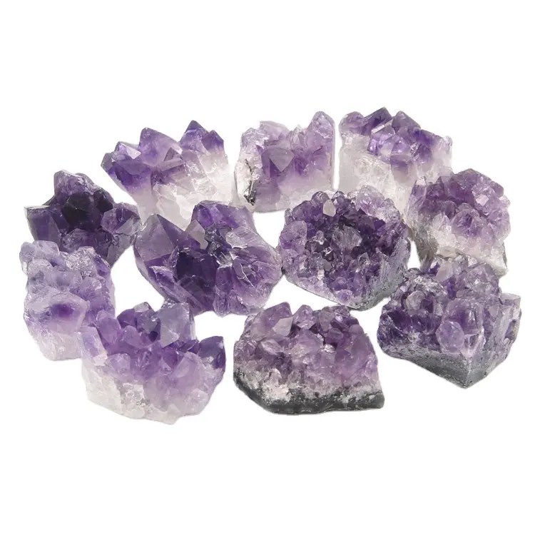 Natürlicher Amethyst Cluster Großhandel Heilung Kristall Rauer Amethyst Cluster Für Heim textilien