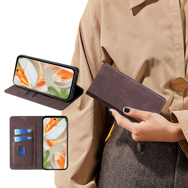 Case for Google Pixel 8 6A 5 4 4A 3A XL 6 Pro 5A 5G Leather Book Cover for Google Pixel 7 Pro 5G Classic Style Wallet Phone case