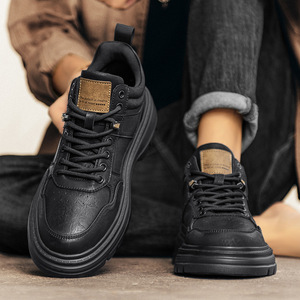 Giày chạy bộ cao cổ mùa thu 2025 mùa đông cho Nam Giày lót lưới đế dày tăng chiều cao đa năng hợp thời trang phong cách Anh - Product Image 5