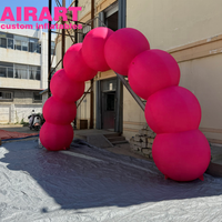 Arche gonflable rose, arche gonflable pour événements festifs, arche de ballons gonflables pour la présentation