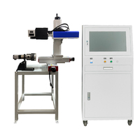Nouvelle machine de marquage laser à fibre MOPA Galvo 3D à pré-focus, module industriel mobile, 500W, GZTech, pour marquage de métaux usinés CNC, IA